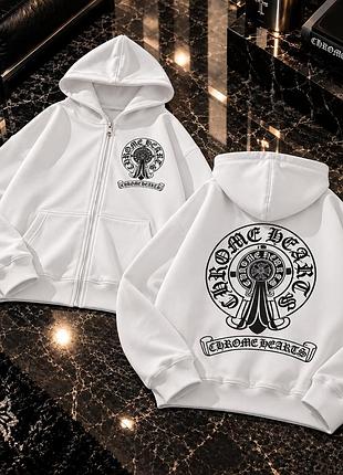Мужской зип-худи chrome hearts l