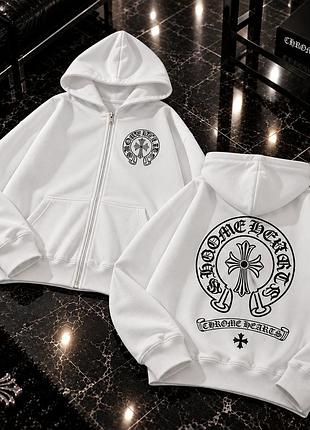 Мужской зип-худи chrome hearts l