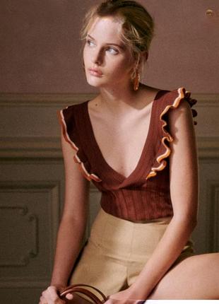 В'язаний топ sezane розмір xs/s