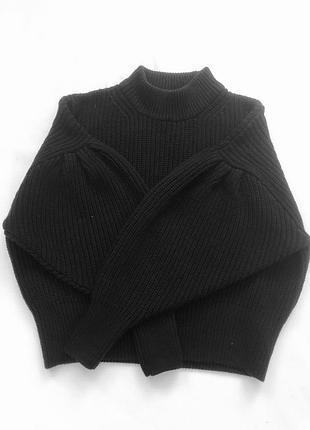 Шикарный свитер оверсайз крупной вязки с объёмными рукавами h&m