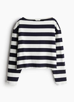 Жіночий лонгслів у полоску h&m