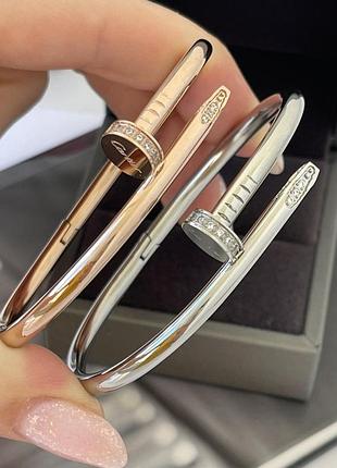 Браслет гвоздь с лого картье из медицинской стали (stainless steel)