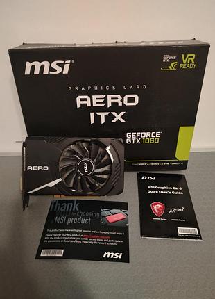 Видеокарта msi geforce стартус 1060 aero itx 3g oc