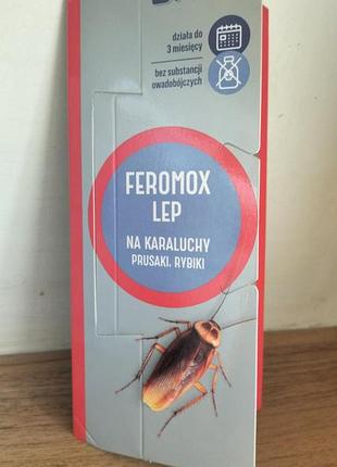 Клеевая ловушка с феромонами от тараканов, прусаков и чешуйниц bros feromox lep