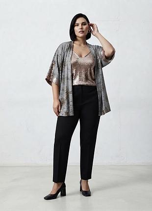 Розкішний святковий сет топ та кардиган julipa (британія) — plus size