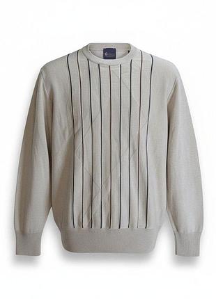 Мужской пуловер gabicci collection l/xl бежевый шерсть 50% с узором