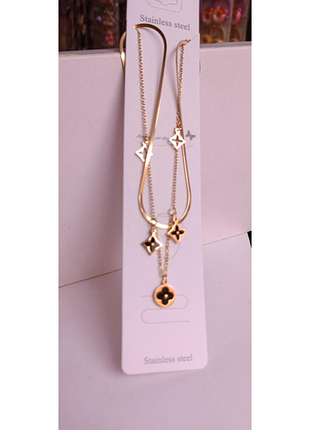 Цепочка с подвеской из медицинской стали (stainless steel)