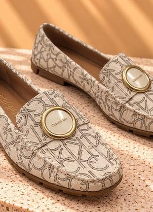 Мокасины calvin klein calvin klein monogram logo loafers ❤️