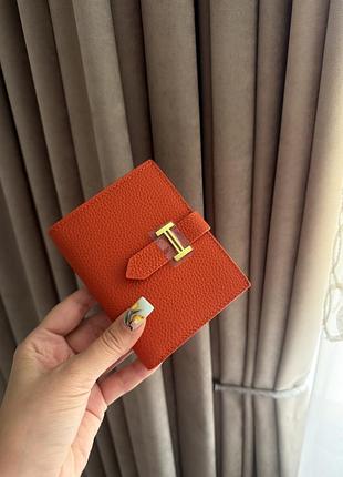 Гаманець hermes в шкірі
