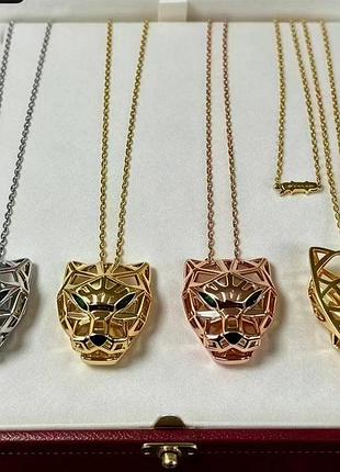 Цепочка картье пантера из медицинской стали (stainless steel)