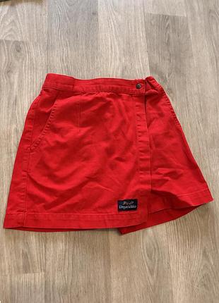 Спідниця-шорти для дівчинки zara червона 130-140 см