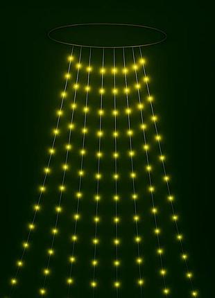 Светодиодная гирлянда casa deco конский хвост 220 micro-led 2.2 м теплый белый