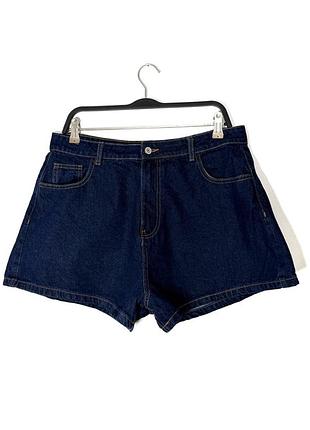 Синие короткие джинсовые шорты denim co