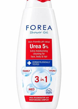 Гель для душа forea 3-в-1 с мочевиной 5% (urea) 750 мл