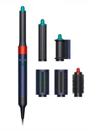 Стайлер для волосся airwrap complete long 6 насадок, blue/orange, синій/червоний