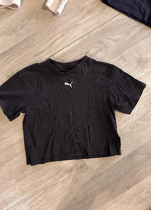 Футболка для дівчинки puma чорна 128/134 см