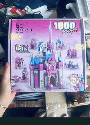 Конструктор замок принцеси idiy k8032-3 — 1000 деталей, 6 в 1