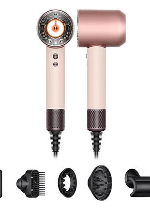Фен для волосся supersonic hd16 nural ceramic pink/rose gold