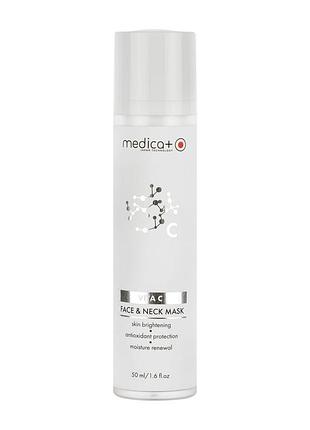 Маска для обличчя та шиї medica+ vita c face & neck mask (50 мл)