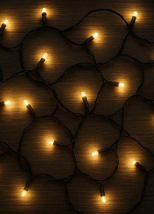 Світлодіодна гірлянда casa deco 130 led 1.6 м теплий білий