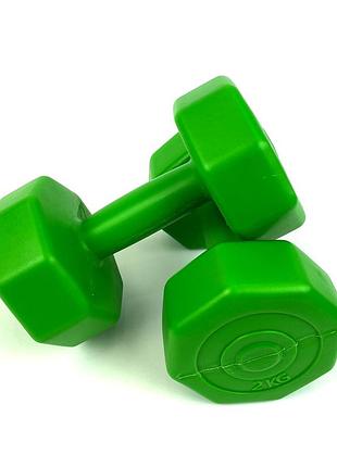 Гантели фитнес 7fit 2 шт по 2 кг (композитные)