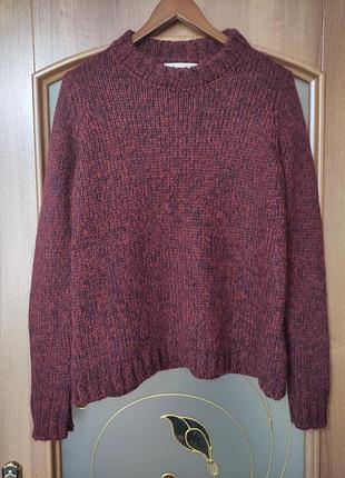 Вовняний светр оверсайз wool &co (італія) вовна, альпака