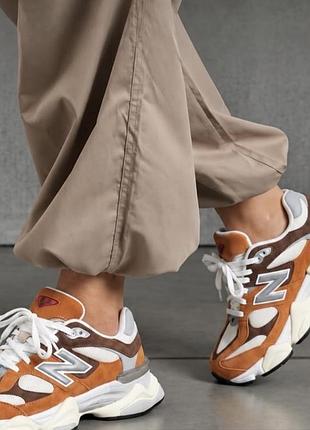 Кросівки жіночі new balance 9060, коричневі, розмір 36 (22,5 см)