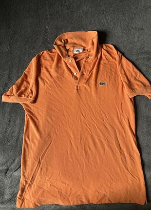 Поло lacoste оранж