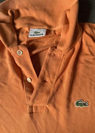 Поло lacoste оранж 2