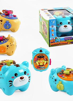 Руль "кот-путешественник” 10749 (60/2) "wtoys", озвучение украинской мовою, сказки, загадки, скороговорки, песни, звуки, в коробке