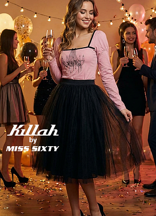 Рожева жіноча трикотажна блуза killah by miss sixty | розмір м | нова
