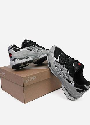 Asics gel nyc silver black grey 8