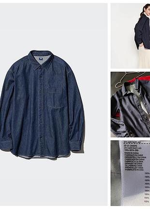 Стильна котонова сорочка denim від uniqlo