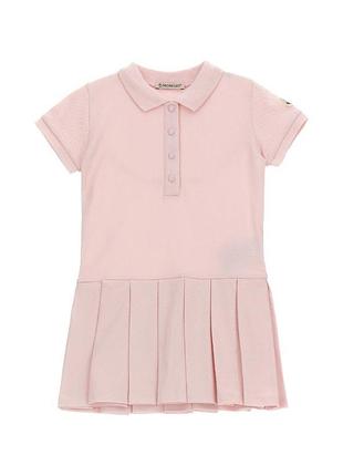 Розовое плиссированное платье для девочки moncler enfant