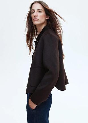 Шерстяной жакет ручной работы h&m