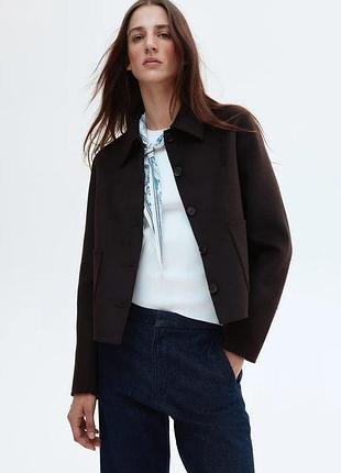 Шерстяной жакет ручной работы h&m