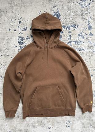Чоловіче худі carhartt wip коричневе