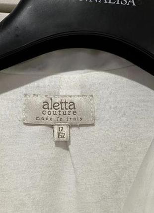Плащ білий дівчачий aletta couture 4