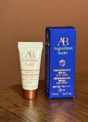Сонцезахисний крем the sunscreen spf 50 augustinus bader 7 мл