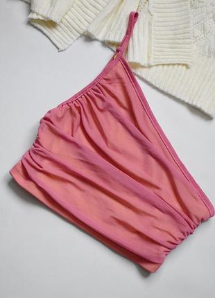 Красивый подвижной топ сетка на одно плечо shein