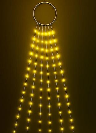 Світлодіодна гірлянда casa deco кінський хвіст 160 micro-led 1.6 м теплий білий