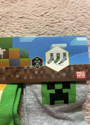 Шкарпетки носки minecraft 4
