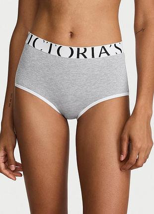 Бавовняні сучасні трусики brief modern з логотипом exploded logo. victoria's secret. оригінал 🇺🇸