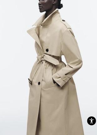 Must have! новинка! неймовірно стильний тренч, плащ zara. привезений з іспанії.