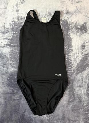 Жіночий спортивний суцільний купальник speedo чорний