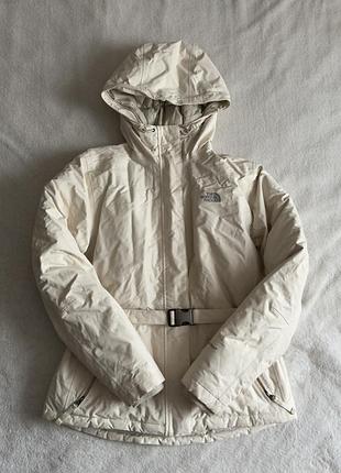 Пуховик жіночий the north face молочний розмір l