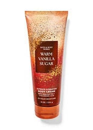 Крем для тела bath &amp; body works warm vanilla sugar 226 г