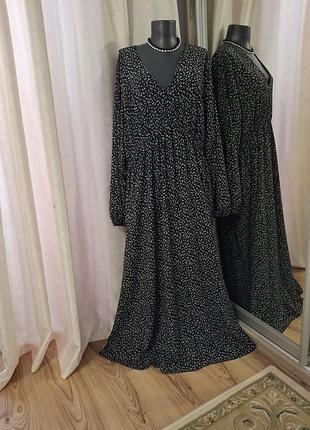 Комфортне в дрібненьку квіточку плаття 👗 великого розміру