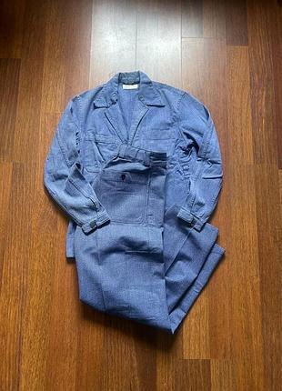 Vintage 70s sanfor denim work suit костюм робочий робочка вінтаж чоловіча б у