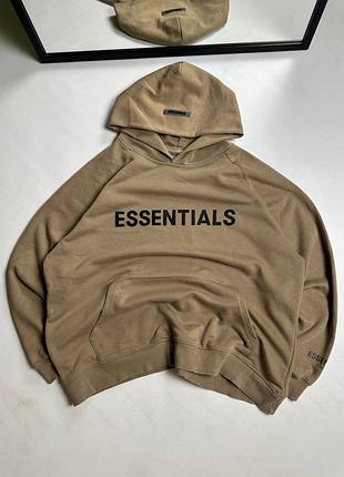 Худі чоловіче fear of god essentials бежеве розмір л
